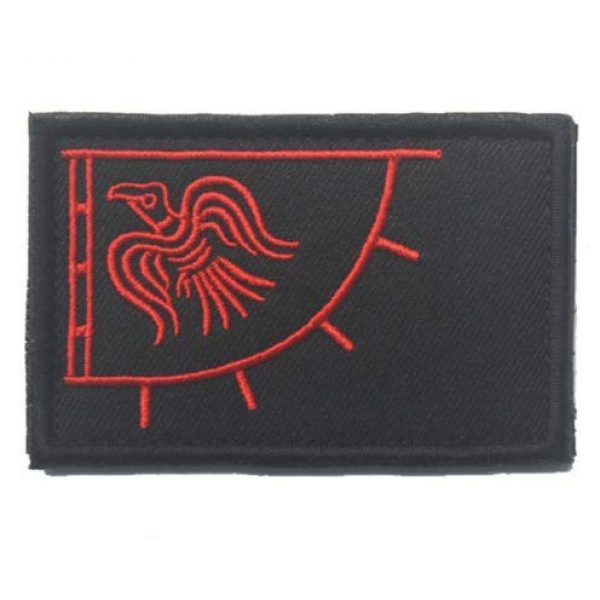 Embroidered Patch Airsoft Morale Patch 1 Viking Flag Odinic Norse Odins Raven 3D Tactical Patch Military Embroidered Morale Tags Badge Embroidered Patch DIY Applique Shoulder Patch Embroidery Gift Patch