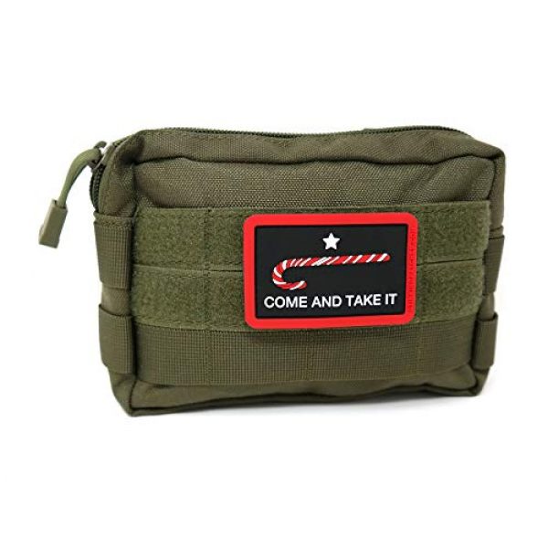 Stinking Patch Co. Airsoft Morale Patch 5 Come and Take It Candy Cane PVC Rubber Tactical Patch | Christmas Morale Patch
