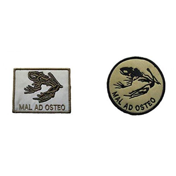 Tactical Embroidery Patch Airsoft Morale Patch 1 Seal ODA Afsoc Combat Control MAL AD Osted Bad to The Bone Tactical Embroidery Patch Hook & Loop Morale Patch Military Patch for Clothing Accessory Backpack Armband (2pcs)