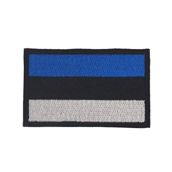 Tactical Embroidery Patch Airsoft Morale Patch 2 2pcs Estonia Flag Embroidery Patch Military Tactical Morale Patch Badges Emblem Applique Hook Patches for Clothes Backpack Accessories
