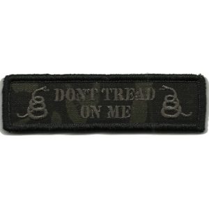 Gadsden and Culpeper Airsoft Morale Patch 1 MULTICAM BLACK Tactical Morale Patch - Dont Tread Morale