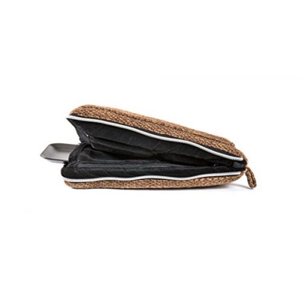 DIME BAGS Tactical Pouch 4 Rollies Pouch -Padded Pouch w/Rolling Tray & Removable Smell Proof Pouch (Brown, 10 in)