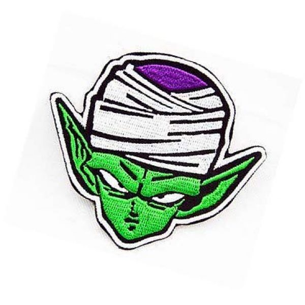 Embroidery Patch Airsoft Morale Patch 3 Dragon Ball Z Dragon Ball Piccolo Military Hook Loop Tactics Morale Embroidered Patch