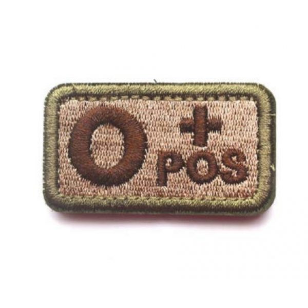Embroidered Patch Airsoft Morale Patch 1 2pc O+ Positive POS Tactical Patch Military Embroidered Morale Tags Badge Embroidered Logo Patch DIY Applique Shoulder Patch Embroidery Gift Patch (O+)