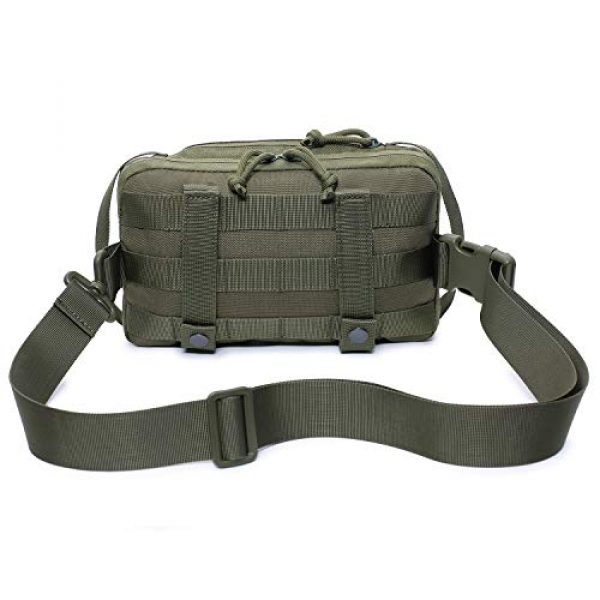 Tacticool Tactical Pouch 2 Tactical Molle Horizontal Pouch Multi-Purpose EDC Utility Pouch Bag of Laser Cut Design