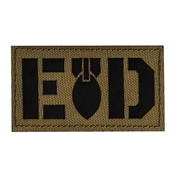 ODSP Airsoft Morale Patch 6 Reflective EOD Patch Explosive Ordnance Disposal Bomb Squad Military Patches Tactical Morale Embroidered Badges Hook and Loop Patch 3.15 x 1.97 inch 2 Pack