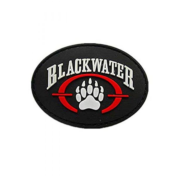 PVC PATCH Airsoft Morale Patch 1 Blackwater Military Hook Loop Tactics Morale PVC Patch