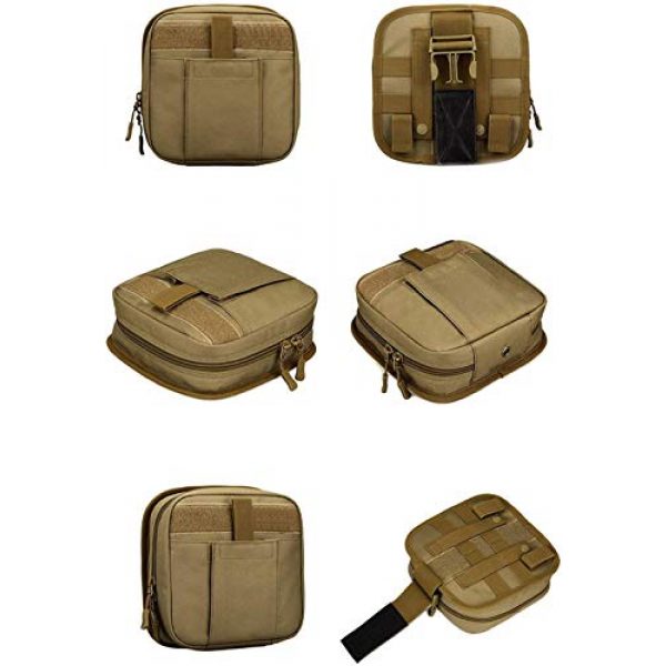 ACOMOO Tactical Pouch 4 ACOMOO Multifunctional Drop Leg Waist Bag - Tactical Thigh Brown Size No Size