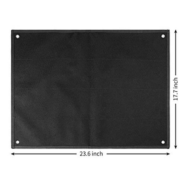 IronSeals Airsoft Morale Patch 2 IronSeals Tactical Board Patch Organizer Holder Display with Loop Surface, Steel Ring and Flag Patch