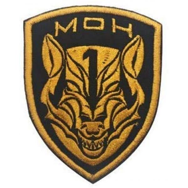 Tactical Embroidery Patch Airsoft Morale Patch 4 Wolfpack Medal of Honor MOH Tactical Embroidery Patch Hook & Loop Morale Patch Military Patch for Clothing Accessory Backpack Armband (3pcs)