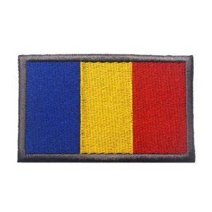 Tactical Embroidery Patch Airsoft Morale Patch 1 Romania Flag Embroidery Patch Military Tactical Morale Patch Badges Emblem Applique Hook Patches for Clothes Backpack Accessories