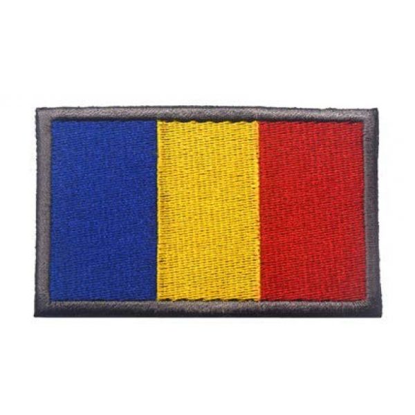 Tactical Embroidery Patch Airsoft Morale Patch 1 Romania Flag Embroidery Patch Military Tactical Morale Patch Badges Emblem Applique Hook Patches for Clothes Backpack Accessories