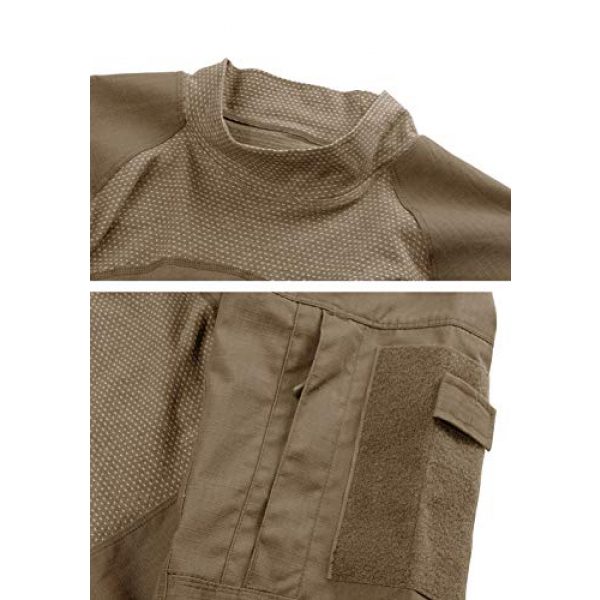 TACVASEN Tactical Shirt 2 Men's Slim Fit Military Rapid Assault Shirt Tactical Military Camo Long Sleeve Shirts