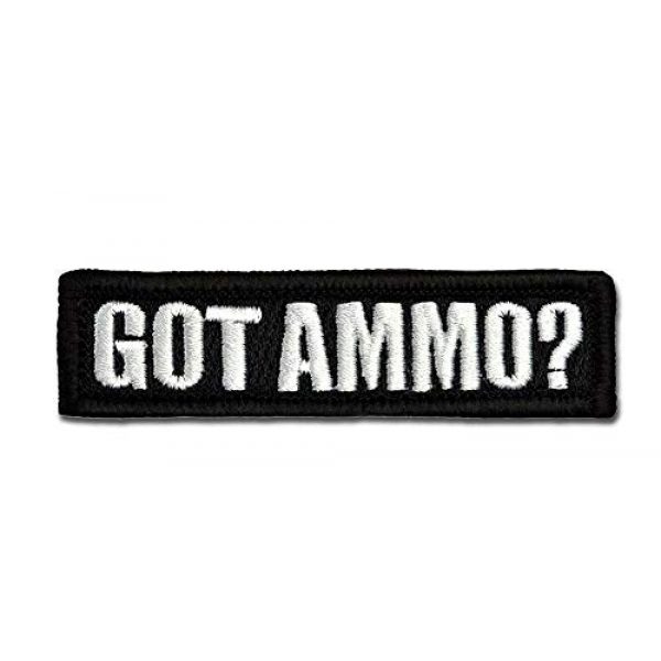 BASTION Airsoft Morale Patch 1 BASTION Morale Patches (Got Ammo, Black) | 3D Embroidered Patches with Hook & Loop Fastener Backing | Well-Made Clean Stitching | Military Patches Ideal for Tactical Bag, Hats & Vest