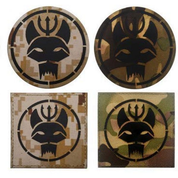 Tactical Embroidery Patch Airsoft Morale Patch 1 Seal Team Laser Cut IR Style Reflective Tactical Embroidery Patch Hook & Loop Morale Patch Military Patch for Clothing Accessory Backpack Armband (4pcs)