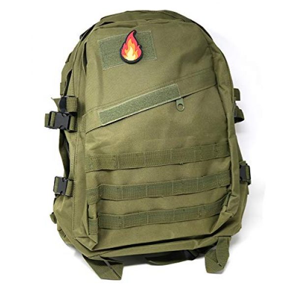 Stinking Patch Co. Airsoft Morale Patch 3 Flame Lick - Fire | PVC Rubber Tactical Morale Patch