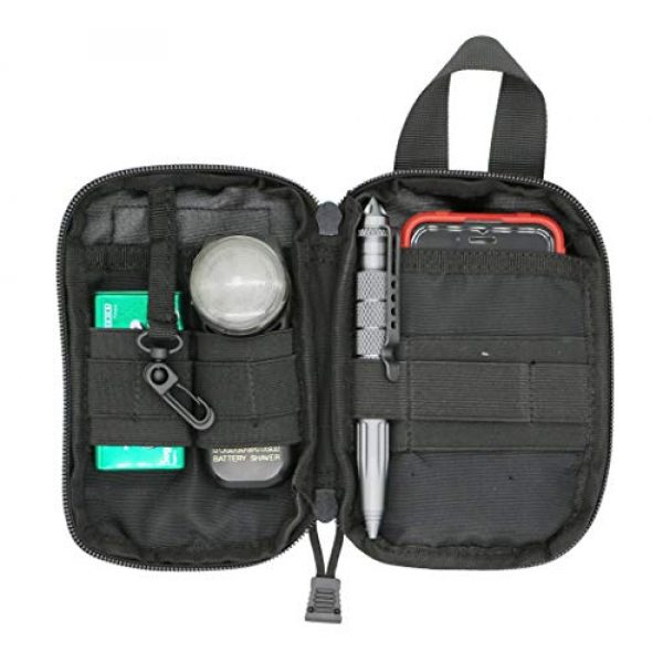 LefRight Tactical Pouch 2 EDC Tactical molle Pouches, Compact Pocket Organizer Pouch and Utility Pen Holder Waist Pouch