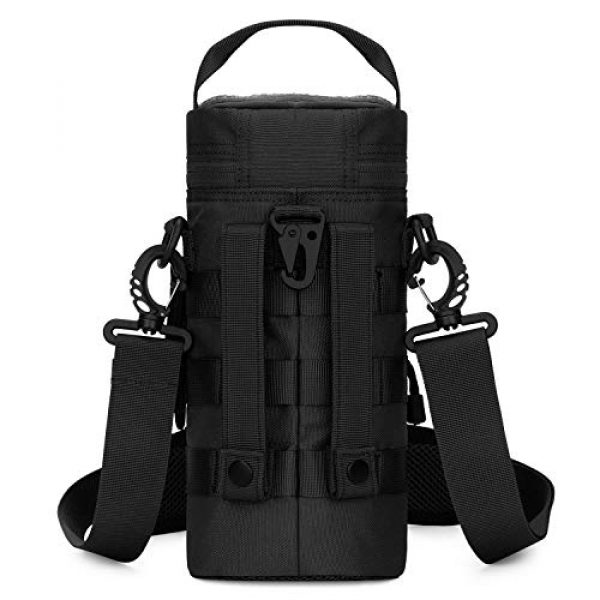 Gonex Tactical Pouch 2 Gonex Upgraded MOLLE Water Bottle Pouch, Tactical Military Bottle Holder Hydration Carrier Mesh Bottom with Belt for Backpack Camping Travel Outdoor Activities