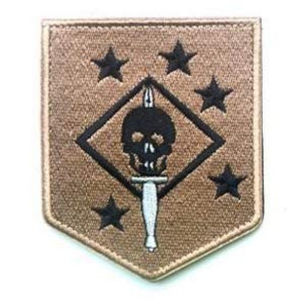 Tactical Embroidery Patch Airsoft Morale Patch 5 Marine Raiders Infrared Tactical Embroidery Patch Hook & Loop Morale Patch Military Patch for Clothing Accessory Backpack Armband (5pcs)