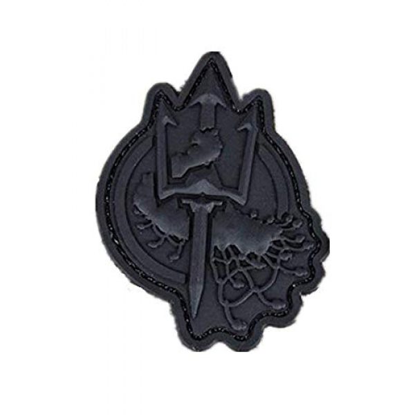 PVC PATCH Airsoft Morale Patch 1 Poseidon Trident Costa Rudolf Military Hook Loop Tactics Morale PVC Patch (color3)