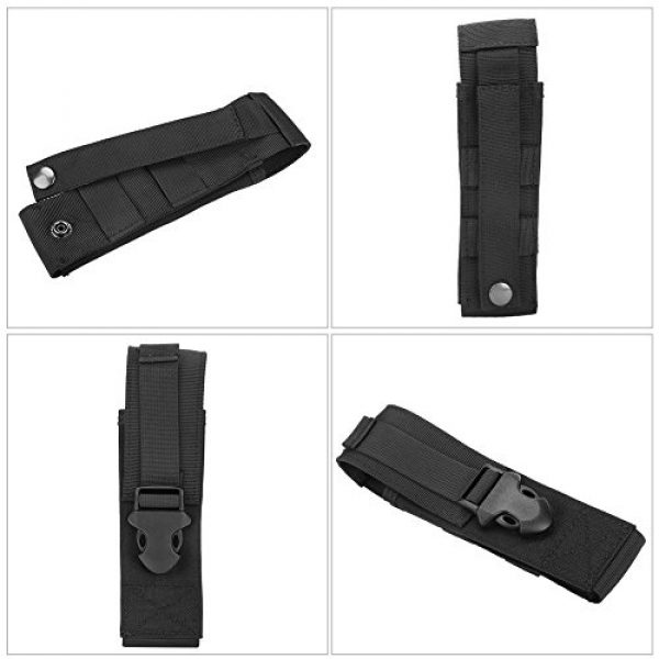 Dilwe Tactical Pouch 3 Dilwe Tactical Molle Pouch, Lightweight Practical Utility Military Molle Belt Bag Flashlight Holster for Tactics Accessory