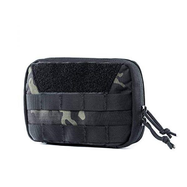 OneTigris Tactical Pouch 2 OneTigris Tactical MOLLE Pouch & Helmet Cover for Fast PJ Helmet in Size L/XL (Multicam Black)