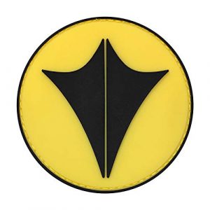Morton Home Airsoft Morale Patch 1 Morton Home Robotech Macross U.N.SPACY Tactical Military Morale PVC Patch (Yellow)