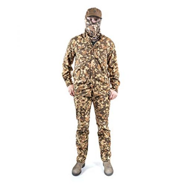 Duck Camp Tactical Shirt 5 Duck Camp Men's Button Down Long Sleeve Hunting Shirt Midweight | Late Season Wetland Camouflage