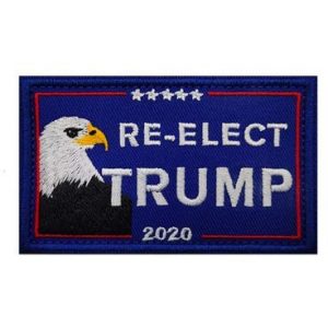 Tactical Embroidery Patch Airsoft Morale Patch 1 Trump 2020 Tactical Embroidery Patch Hook & Loop Morale Patch Military Patch for Clothing Accessory Backpack Armband