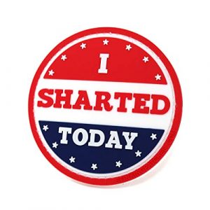 Stinking Patch Co. Airsoft Morale Patch 1 I Sharted Today | I Voted Today Parody | PVC Rubber Morale Patch | Funny Tactical Patch