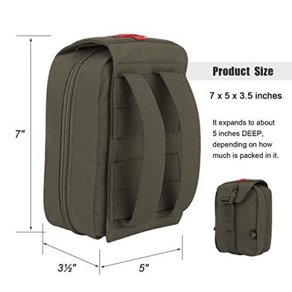 PETAC GEAR Tactical Pouch 6 PETAC GEAR Blow Out Medical Pouch Rip Away EMT First Aid Pouch IFAK Tactical Utility Pouch for Outdoor Activities Medical Supplies (Bag Only)