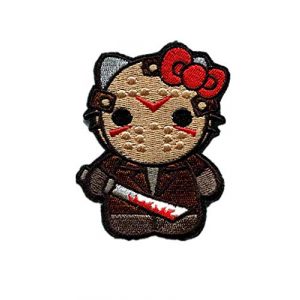 Embroidery Patch Airsoft Morale Patch 1 Hello Kitty As Warrior Military Hook Loop Tactics Morale Embroidered Patch