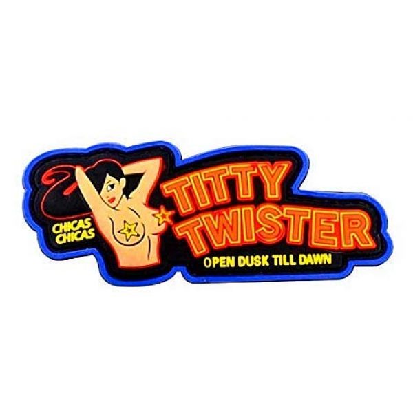 PVC PATCH Airsoft Morale Patch 1 Titty Twister Military Hook Loop Tactics Morale PVC Patch (color2)