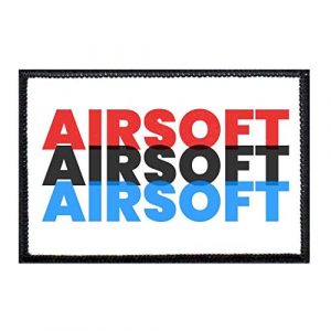 P PULLPATCH Airsoft Morale Patch 1 Airsoft Airsoft Airsoft Morale Patch | Hook and Loop Attach for Hats, Jeans, Vest, Coat | 2x3 in | by Pull Patch