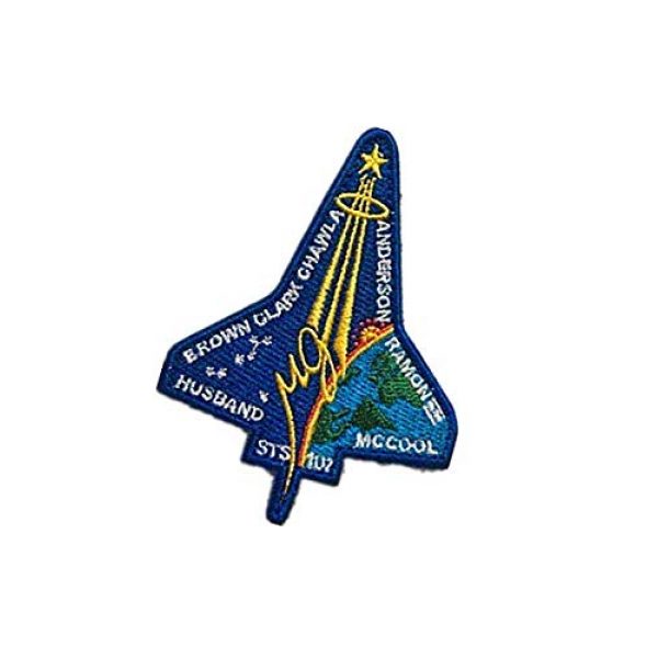 Embroidery Patch Airsoft Morale Patch 3 NASA Space Shuttle Columbia STS-107 Military Hook Loop Tactics Morale Embroidered Patch