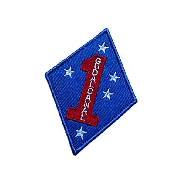 Embroidery Patch Airsoft Morale Patch 3 WWII USMC 1st Marine Division"Guadalcanal" Military Hook Loop Tactics Morale Embroidered Patch