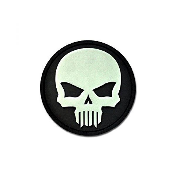 BASTION Airsoft Morale Patch 1 BASTION Morale Patches (Bastion Glow Skull) | 3D PVC Patch with Hook & Loop Fastener Backing | Well-Made | Military Combat Badge Patches Ideal for Tactical Bag, Hats & Vest