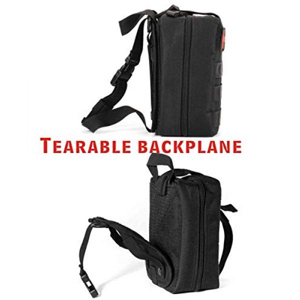 DOUN Tactical Pouch 5 DOUN First Aid Pouch, Rip-Away EMT Tactical MOLLE Medical First Aid IFAK Utility Bag