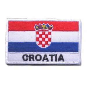 Tactical Embroidery Patch Airsoft Morale Patch 1 Croatia Flag Tactical Embroidery Patch Hook & Loop Morale Patch Military Patch for Clothing Accessory Backpack Armband