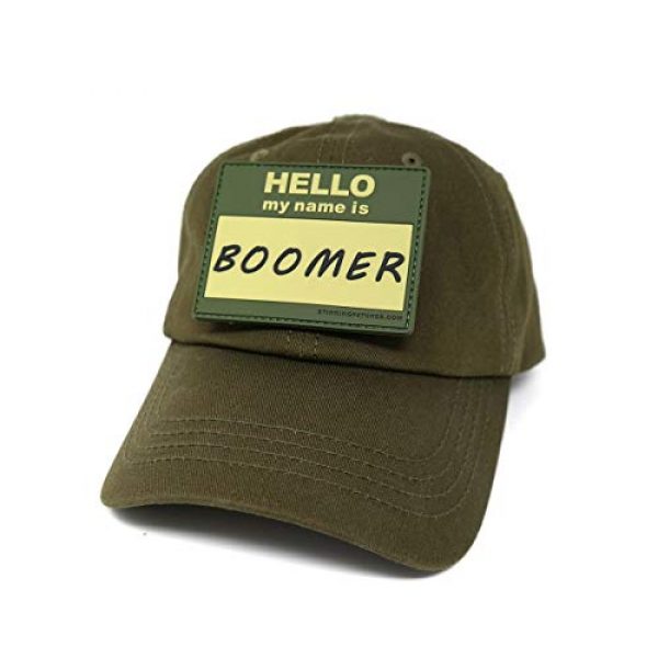 Stinking Patch Co. Airsoft Morale Patch 3 Hello My Name is Boomer - PVC Rubber Tactical Morale Patch