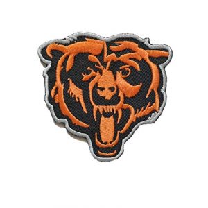 Embroidery Patch Airsoft Morale Patch 1 Chicago Football Applique Military Hook Tactics Morale Embroidered Patch