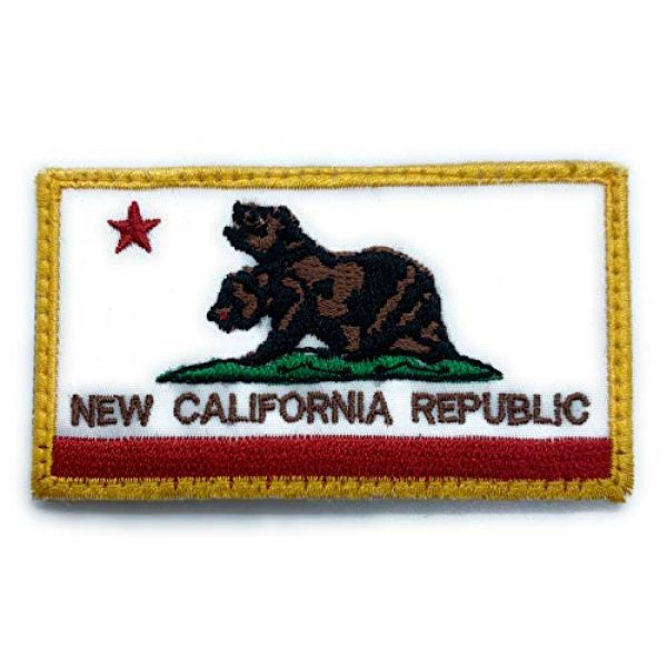 Almost SGT Airsoft Morale Patch 1 New California Republic Patch Fallout - Funny Tactical Military Morale Embroidered Patch Hook Backing