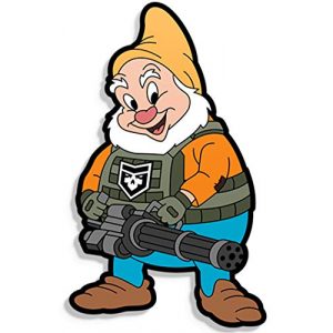 PatchOps Airsoft Morale Patch 1 PatchOps Parody Dwarf Squad Happy PVC Tactical Morale Patch