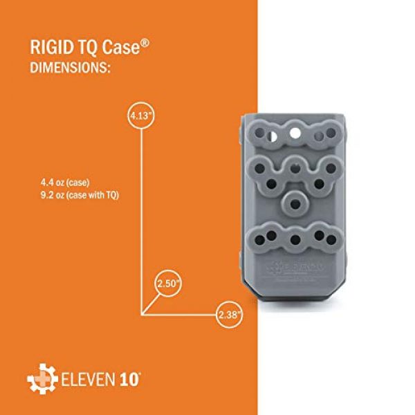 Eleven 10 Tactical Pouch 3 Eleven 10 RIGID SOFTT Wide Tourniquet Case, Belt (Tek-Lok) Attachment (Tourniquet Not Included)