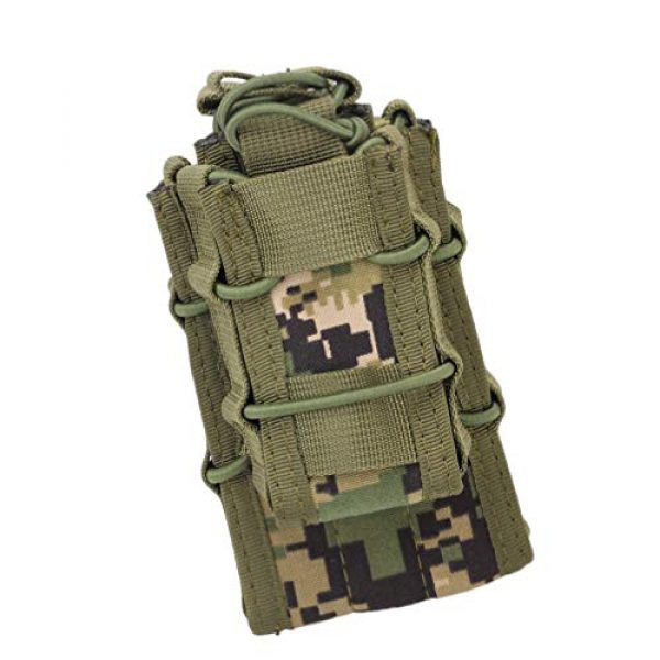 BESPORTBLE Tactical Pouch 6 BESPORTBLE 1PCS Attachment Sub-Package MOLLE System Vest Accessory Kit Storage Multiple Pocket Molle Bag Outdoor Camping Backpack Hiking Strap Backpack (Green Style)