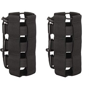 DODO DEER Tactical Pouch 1 DODO DEER Tactical Water Bottles Pouch Military MOLLE Adjustable Kettle Holder Bag H2O Drinks Carrier Case (Double)