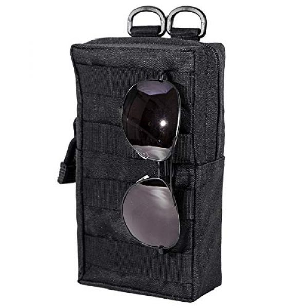 IronSeals Tactical Pouch 6 IronSeals 2 Pack Molle Pouches, Tactical Compact Water-Resistant EDC Pouch Utility Gadget Gear Pouch