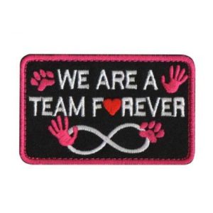 Tactical Embroidery Patch Airsoft Morale Patch 1 Service Dog Tactical Embroidery Patch Hook & Loop Morale Patch Military Patch for Clothing Accessory Backpack Armband (Pink)