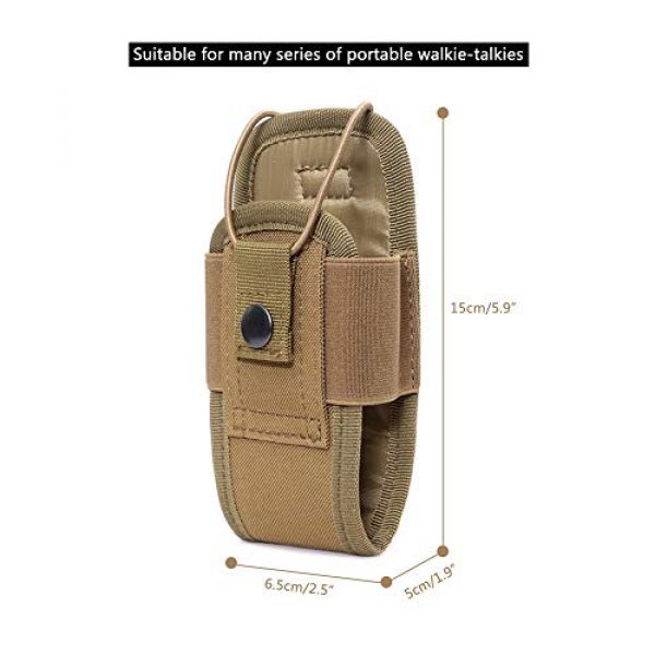 Naiyafly Tactical Pouch 2 Naiyafly Adjustable Storage Tools Pouch,Molle Pouch,1000D Nylon Sports Molle Radio Walkie Talkie Holder Bag Magazine Mag Pouch Pocket