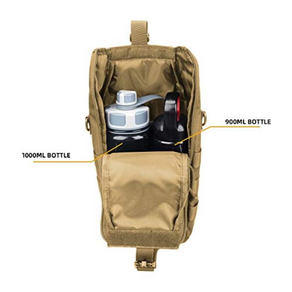 AMYIPO Tactical Pouch 4 AMYIPO Water Bottle Pouch Molle Tactical Holder Storage Bag